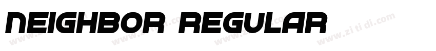 Neighbor Regular字体转换